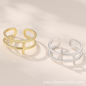 Wholesale New Products Simple Sterling Silver Wedding Rings